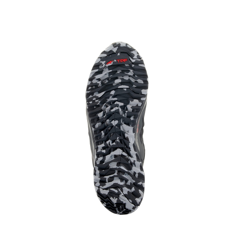 Stivali da moto Alpinestars CR-8 Gore-Tex nero-grigio-rosso