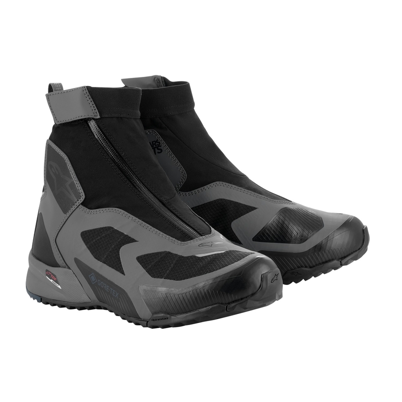 Stivali da moto Alpinestars CR-8 Gore-Tex nero-grigio-blu