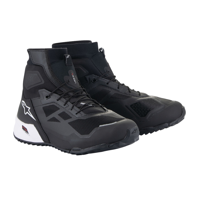 Stivali da moto Alpinestars CR-1 bianchi e neri