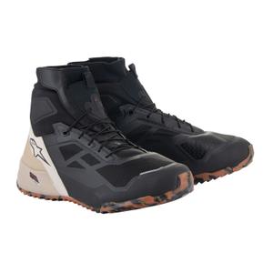 Stivali da moto Alpinestars CR-1 nero e marrone chiaro