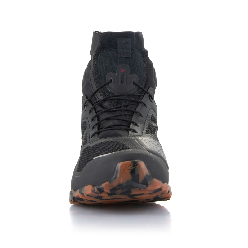 Stivali da moto Alpinestars CR-1 nero e marrone chiaro