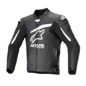 Alpinestars GP plus R 4 Airflow giacca da moto in pelle bianca e nera