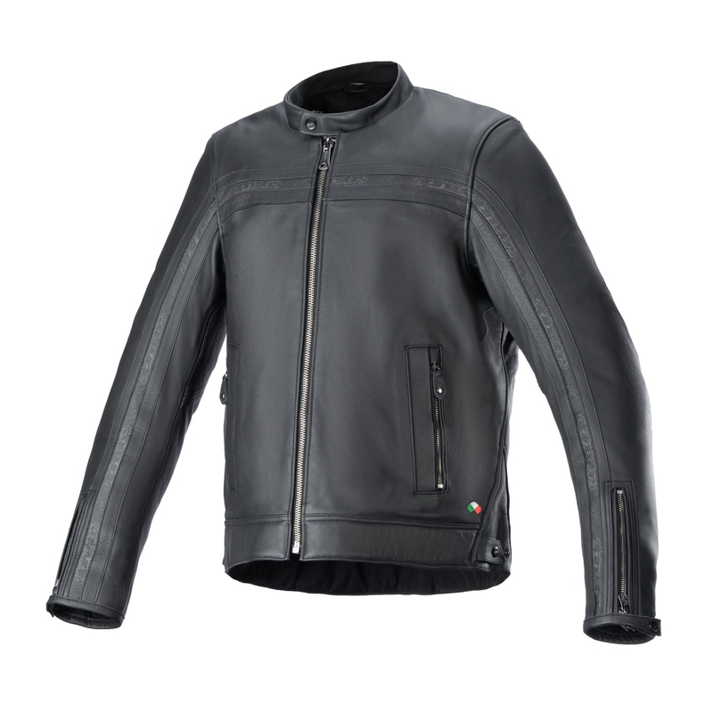 Alpinestars Dyno Giacca da moto in pelle nera