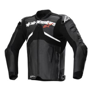 Giacca moto in pelle Alpinestars Atem 5 nero-bianco