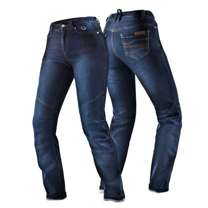 Jeans da moto da donna Shima Sansa blu