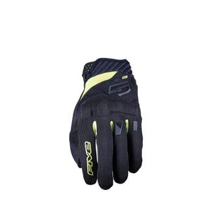 Guanti moto FIVE RS3 EVO nero-giallo fluo