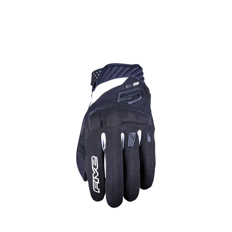 Guanti da moto per bambini FIVE RS3 EVO bianco e nero