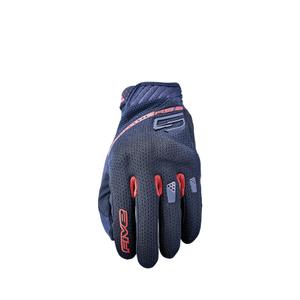 Guanti moto FIVE RS3 EVO Airflow nero-rosso