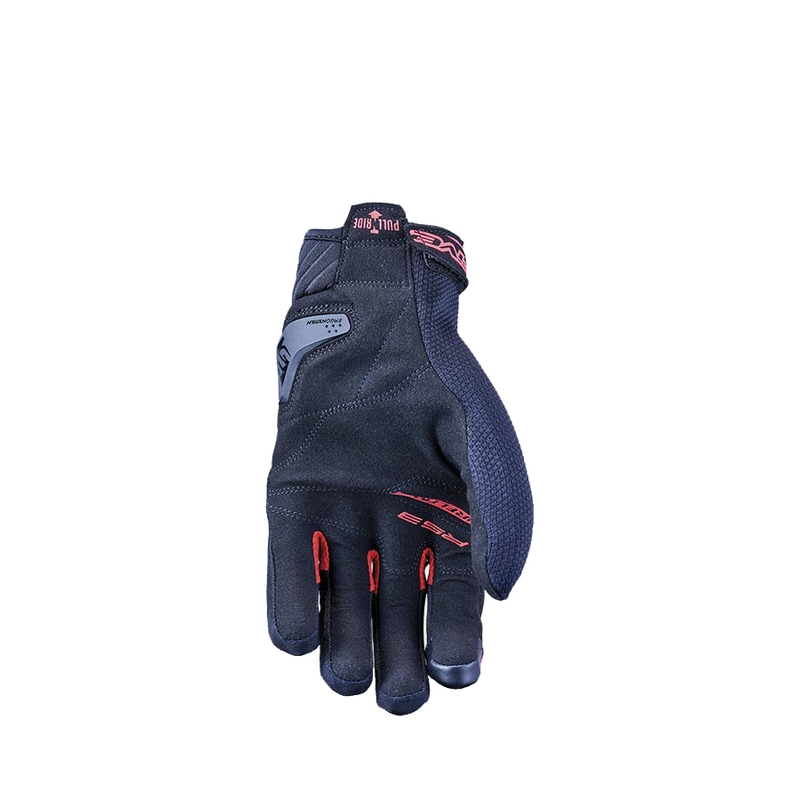 Guanti moto FIVE RS3 EVO Airflow nero-rosso