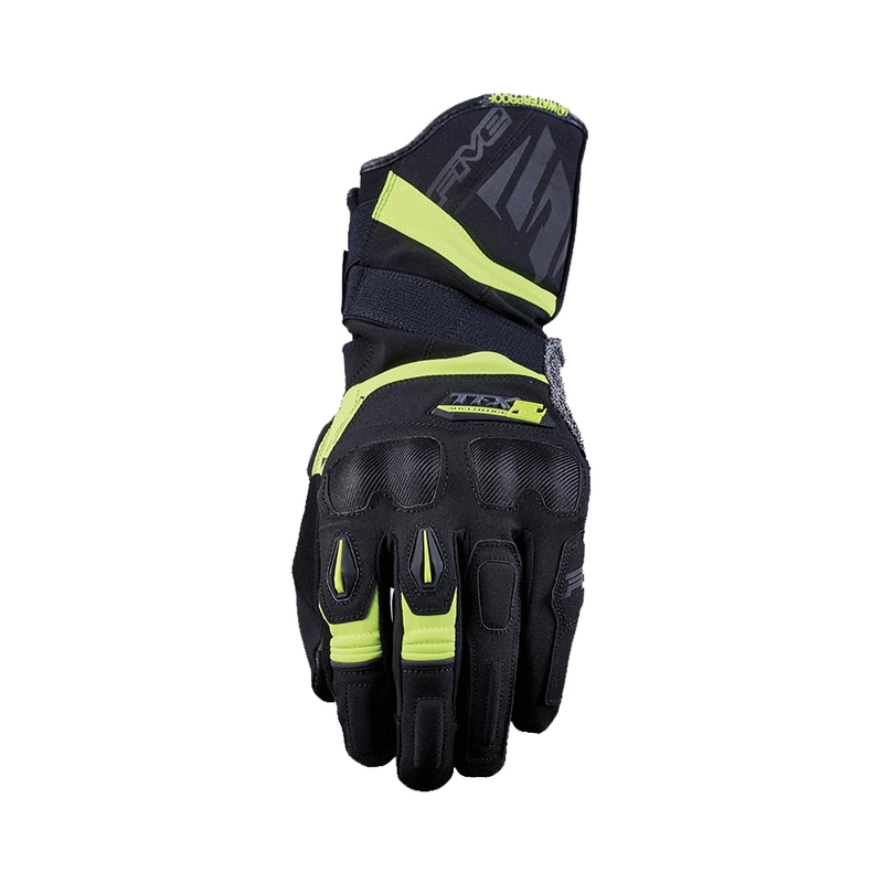 Guanti da moto FIVE TFX2 WP nero-giallo fluo