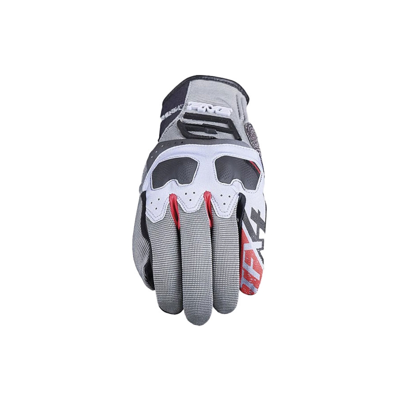 Guanti da moto FIVE TFX4 grigio-rosso