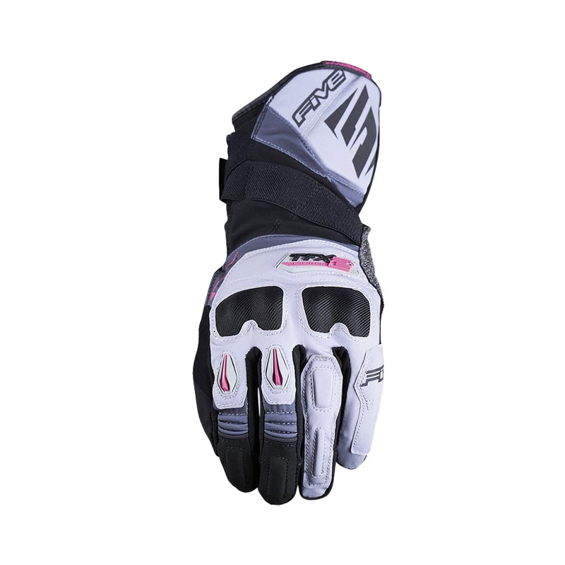 Guanti da moto da donna FIVE TFX2 WP grigio-rosa