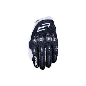 Guanti da moto FIVE Stunt EVO 2 Airflow bianchi e neri da donna