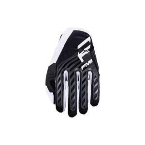 Guanti da motocross FIVE MXF3 EVO bianco e nero