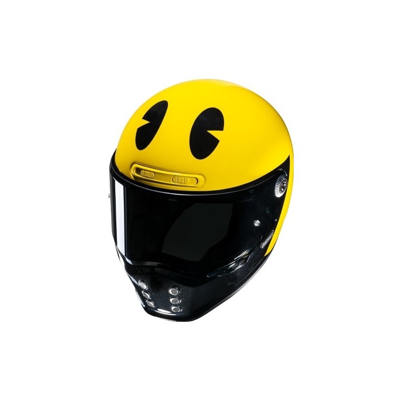 Casco moto integrale HJC V10 Pac-man Bandai Namco giallo