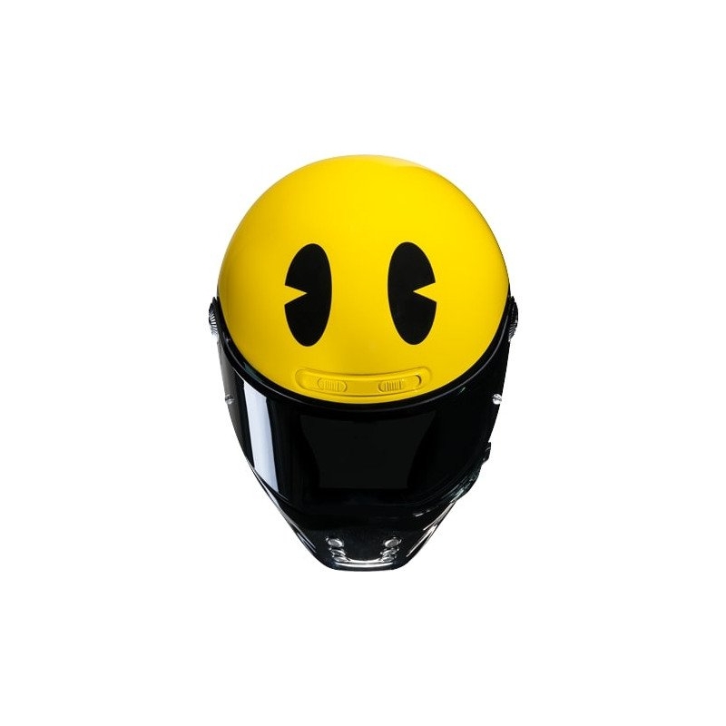 Casco moto integrale HJC V10 Pac-man Bandai Namco giallo