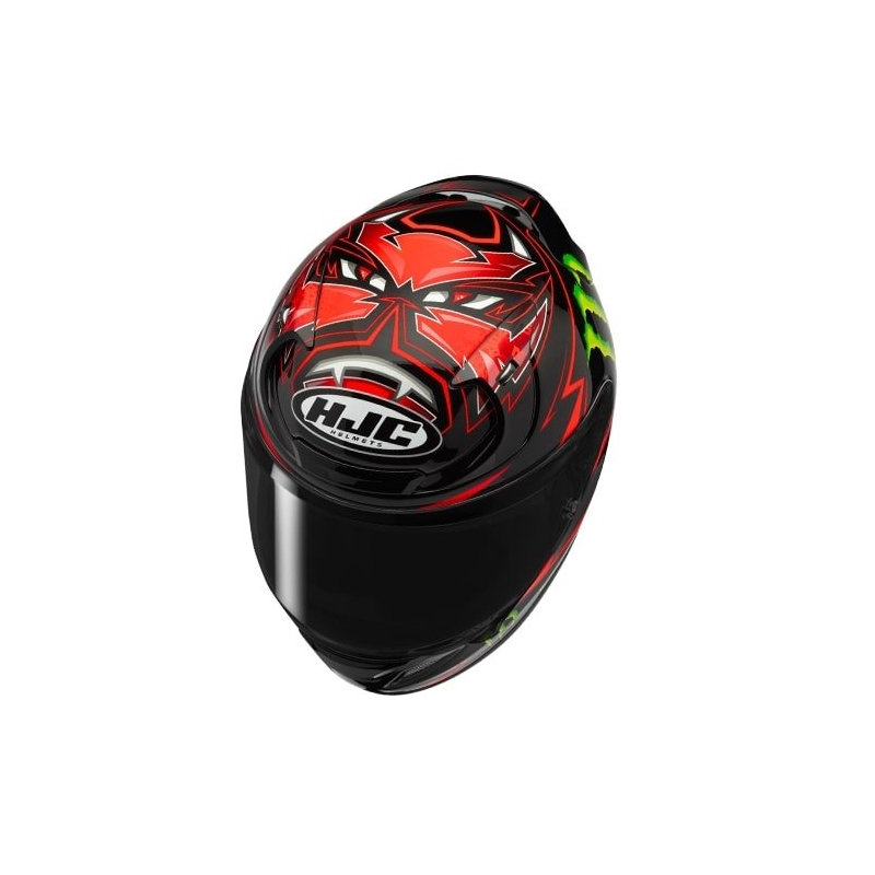Casco integrale HJC RPHA 12 Quartararo Replica MC1 nero Saldi