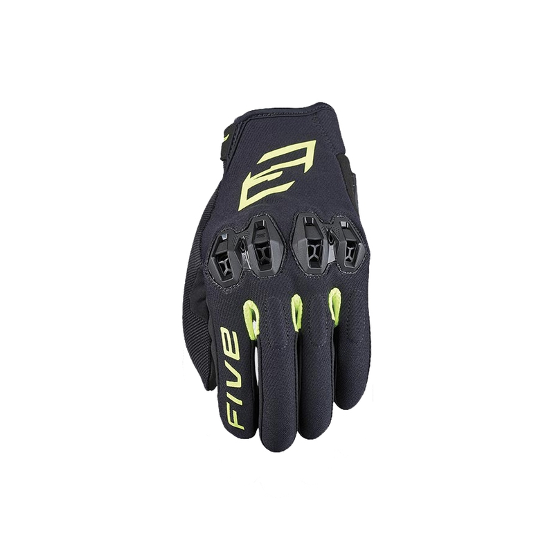 Guanti da moto FIVE Tricks nero-giallo fluo