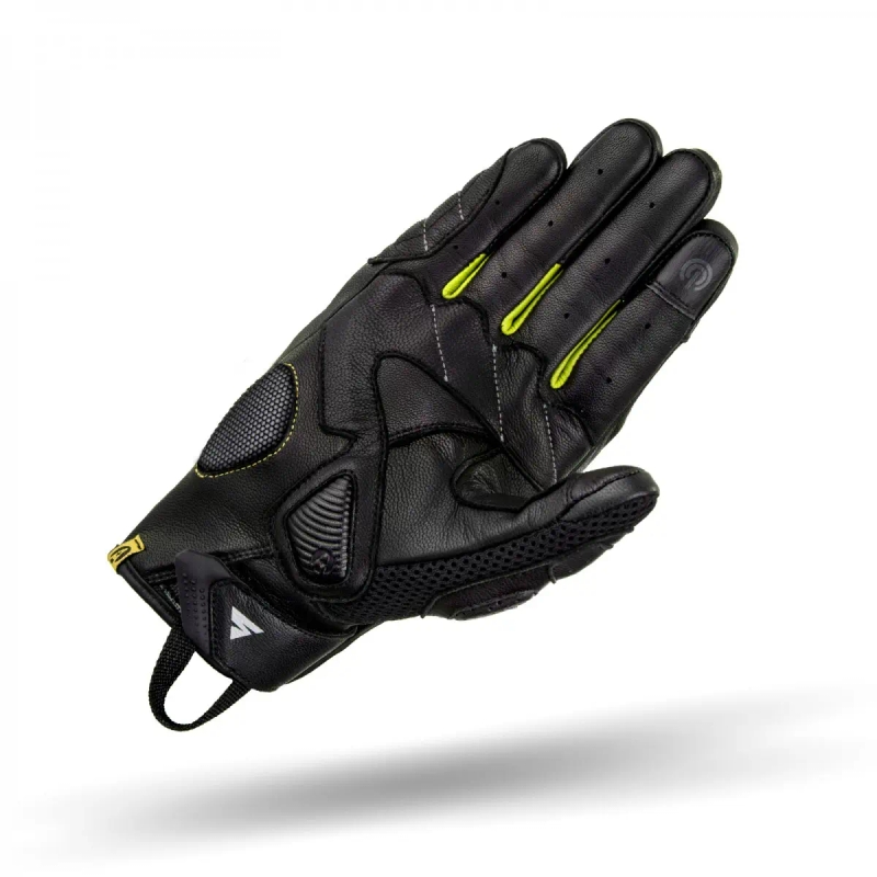 Guanti da moto Shima Rush nero-giallo fluo