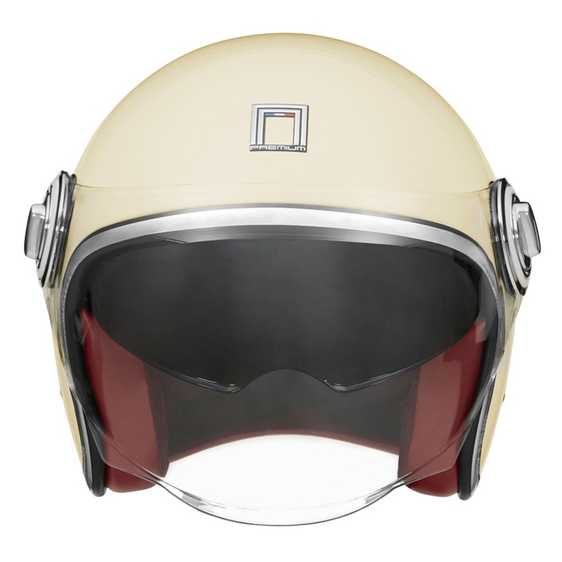 Casco moto aperto NOX PREMIUM Heritage bianco crema