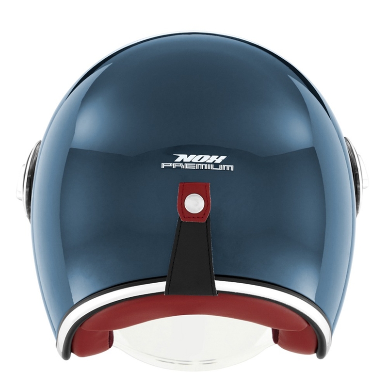 Casco moto aperto NOX PREMIUM Heritage blu petrolio