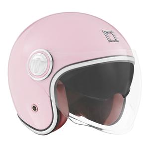Casco moto aperto NOX PREMIUM Heritage rosa pastello