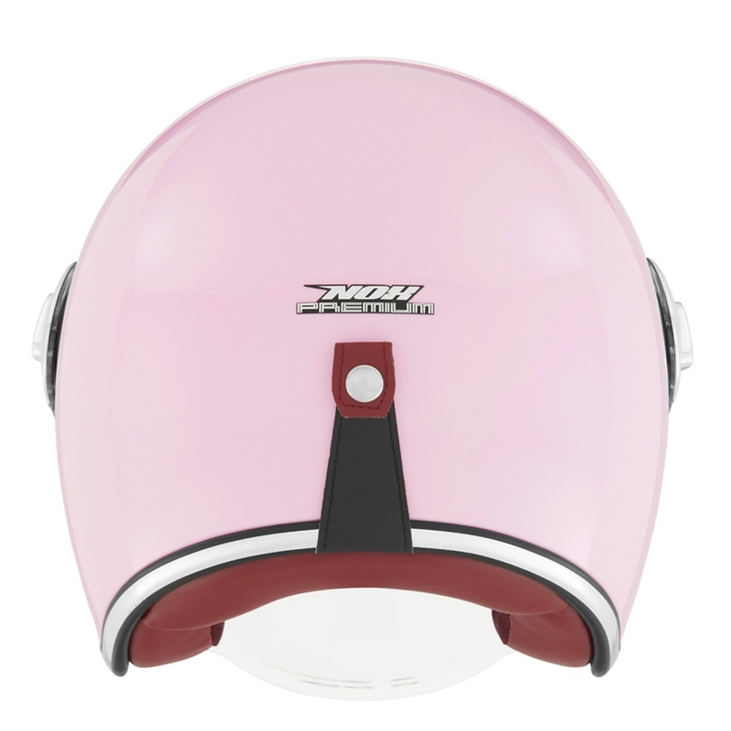 Casco moto aperto NOX PREMIUM Heritage rosa pastello