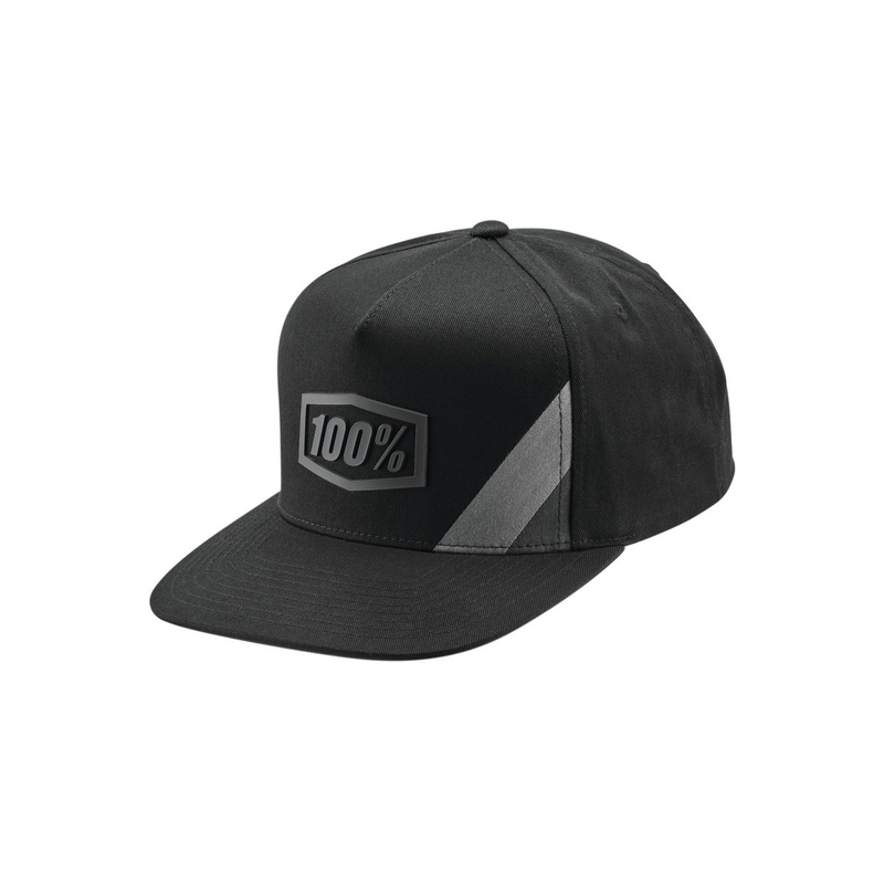 Cappellino 100% Cornestone USA Snapback nero-grigio