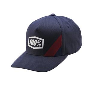 Cappello 100% Cornestone Snapback blu-grigio