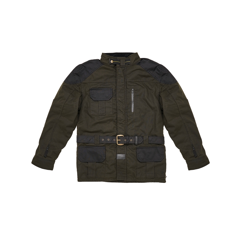 Giacca moto Fuel Bunker verde-nera