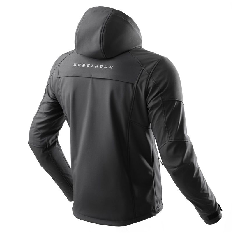 Giacca da moto Softshell Rebelhorn Slash Nero