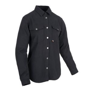 Camicia da moto Oxford Kickback 2.0 Donna Nero