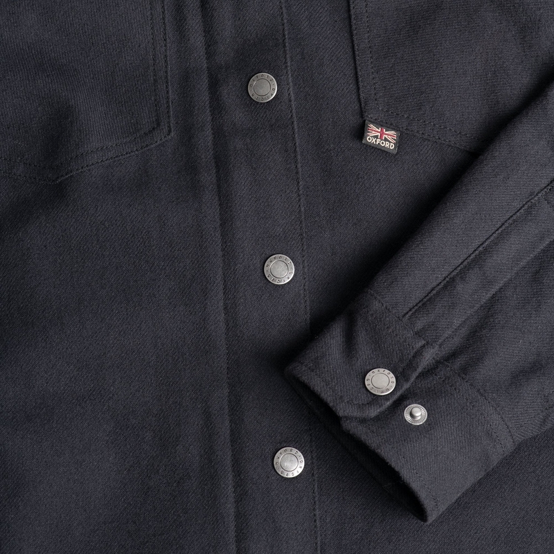 Camicia da moto Oxford Kickback 2.0 Donna Nero