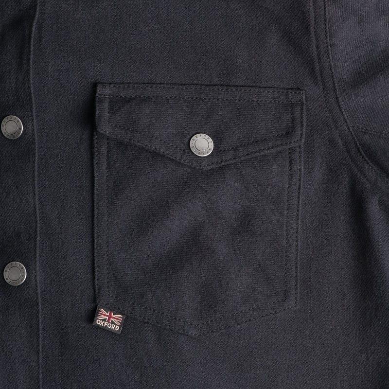 Camicia da moto Oxford Kickback 2.0 Donna Nero