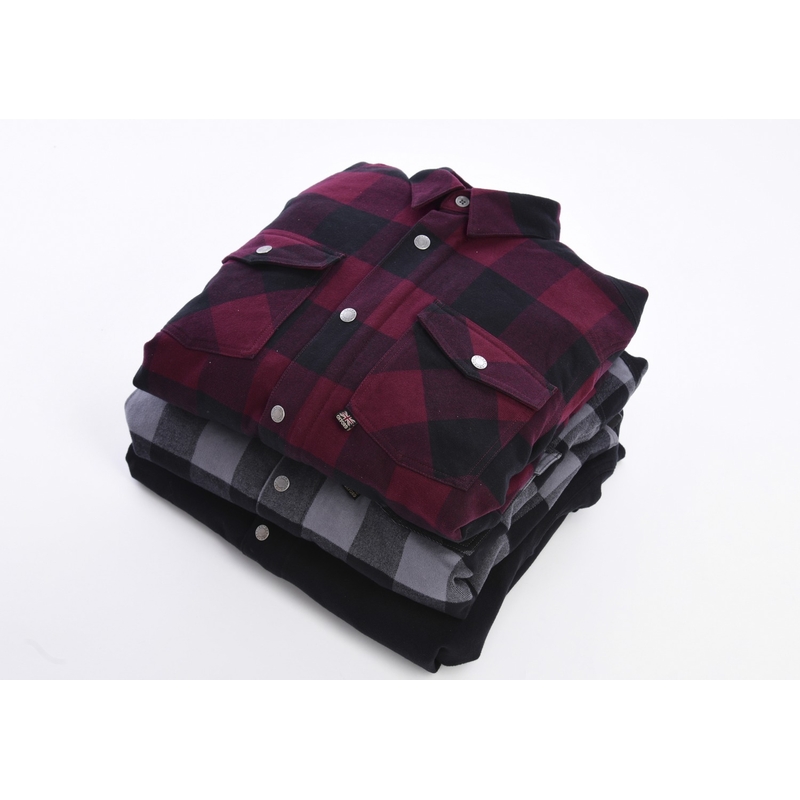 Camicia da moto Oxford Kickback 2.0 da donna, rossa e nera