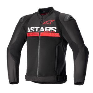 Giacca da moto Alpinestars SMX Air nero-rosso fluo
