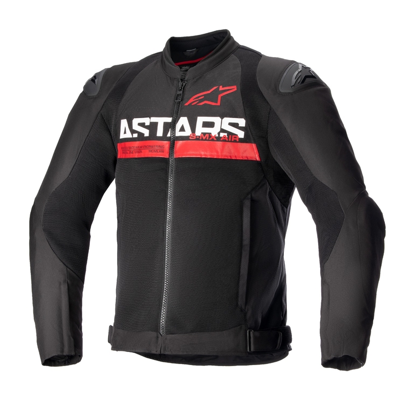 Giacca da moto Alpinestars SMX Air nero-rosso fluo