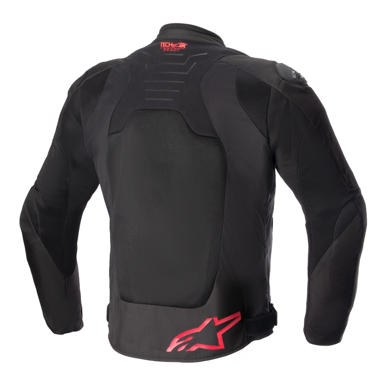 Giacca da moto Alpinestars SMX Air nero-rosso fluo