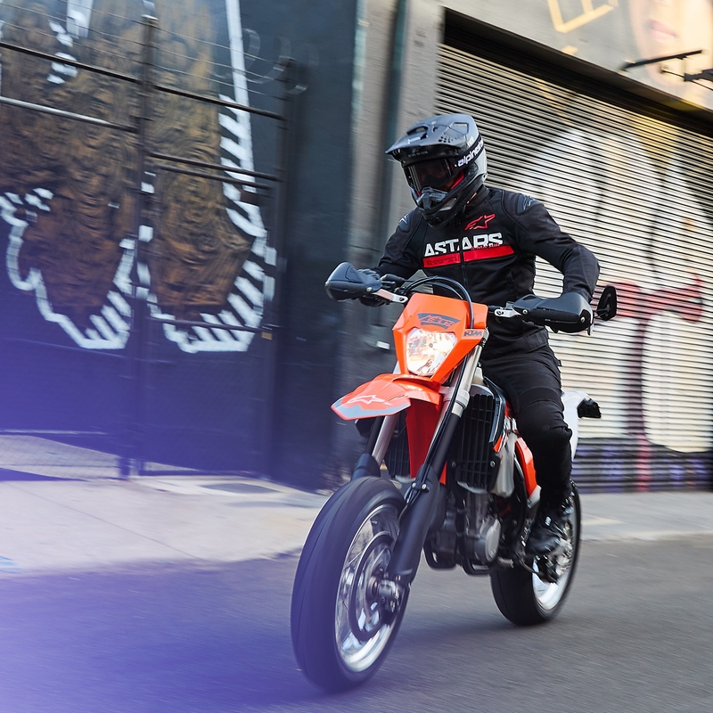 Giacca da moto Alpinestars SMX Air nero-rosso fluo