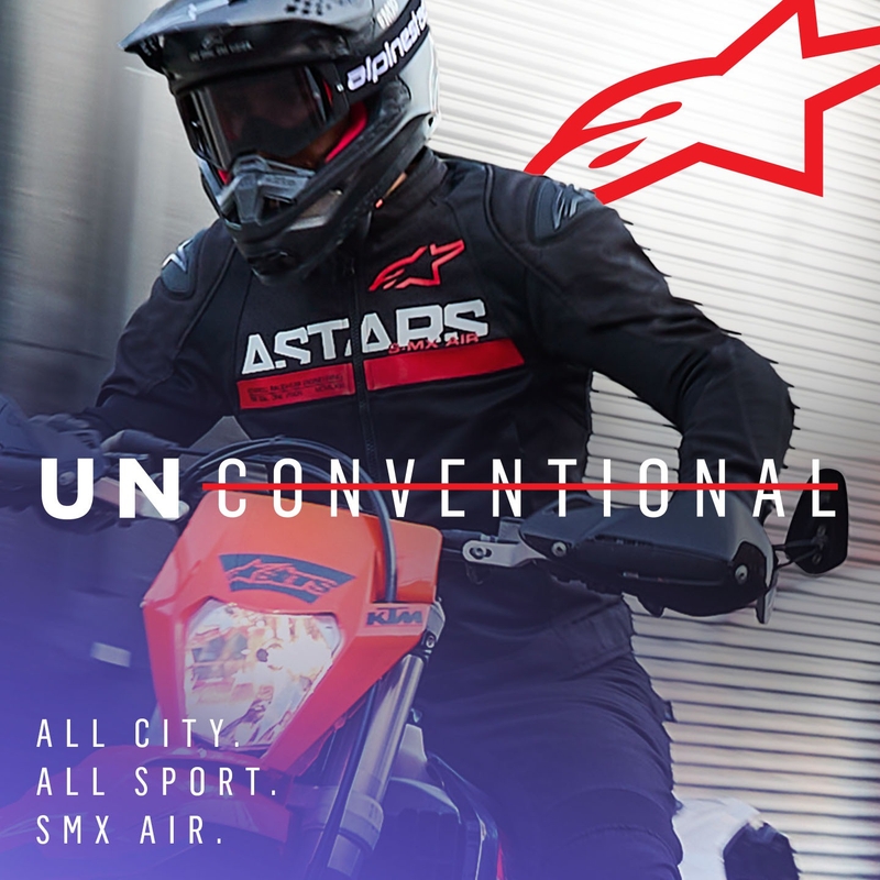 Giacca da moto Alpinestars SMX Air nero-rosso fluo