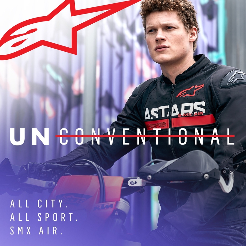 Giacca da moto Alpinestars SMX Air nero-rosso fluo
