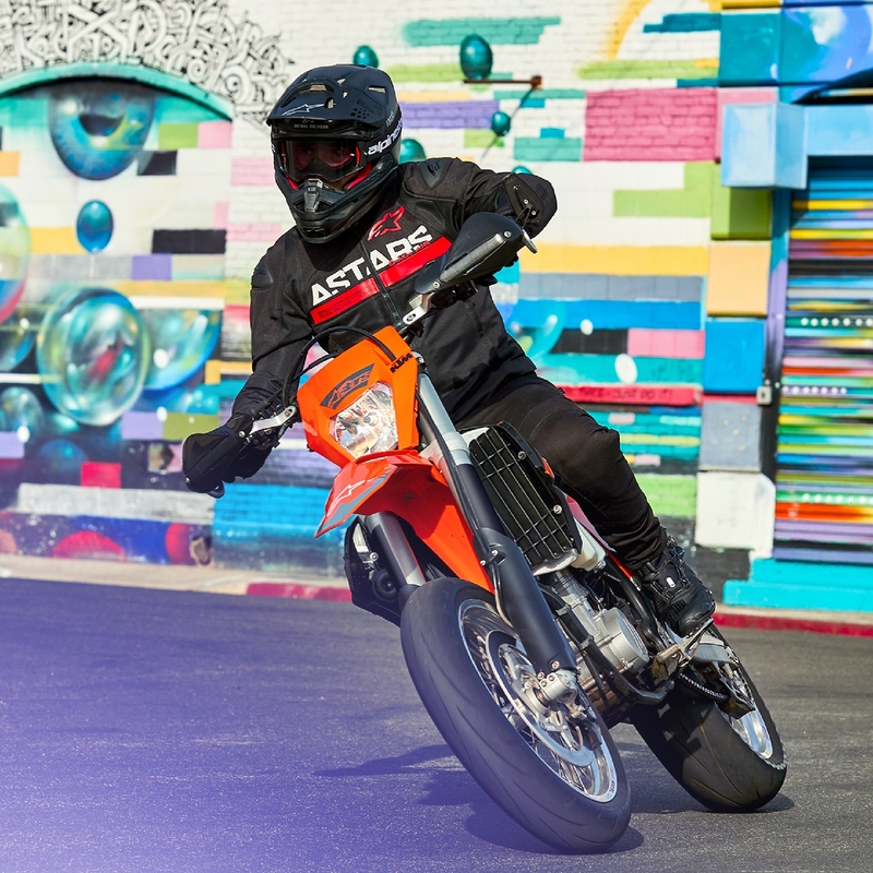 Giacca da moto Alpinestars SMX Air nero-rosso fluo