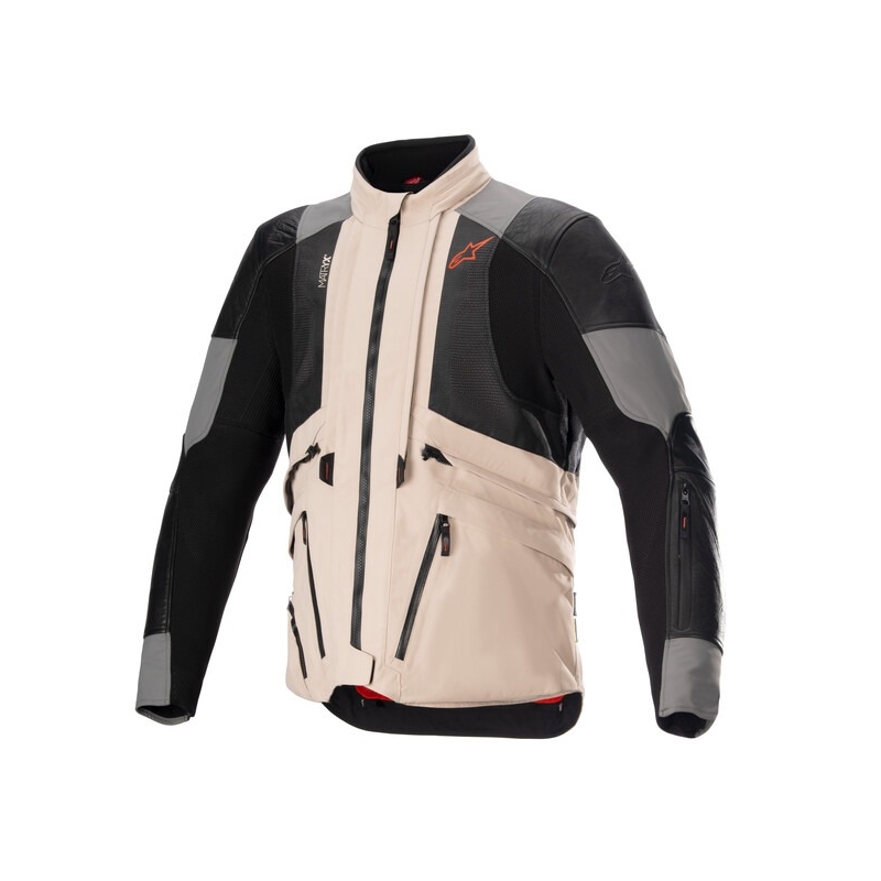 Alpinestars AMT-10R Giacca da moto Drystar XF sabbia-nero-rosa