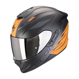 Casco moto integrale Scorpion EXO-1400 EVO II AIR LUMA nero-arancio opaco