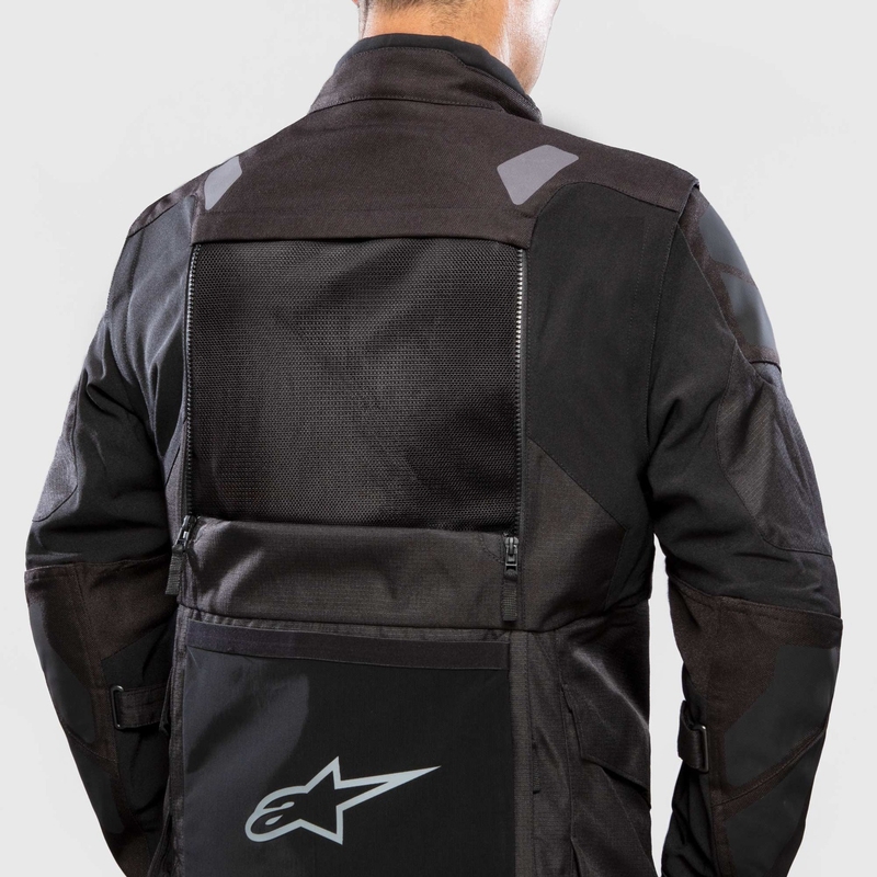 Giacca moto Alpinestars Halo Drystar Blu scuro-Khaki-Arancione-Nero