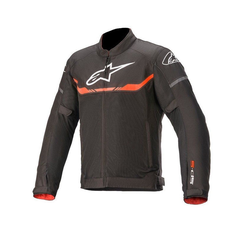 Giacca da moto Alpinestars T-SPS Air nero-rosso fluo