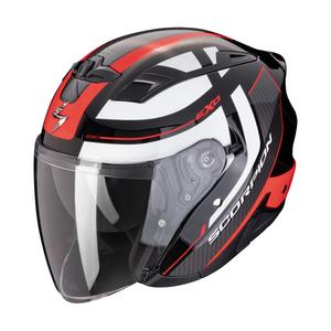 Casco moto aperto SCORPION EXO-230 PUL nero-rosso