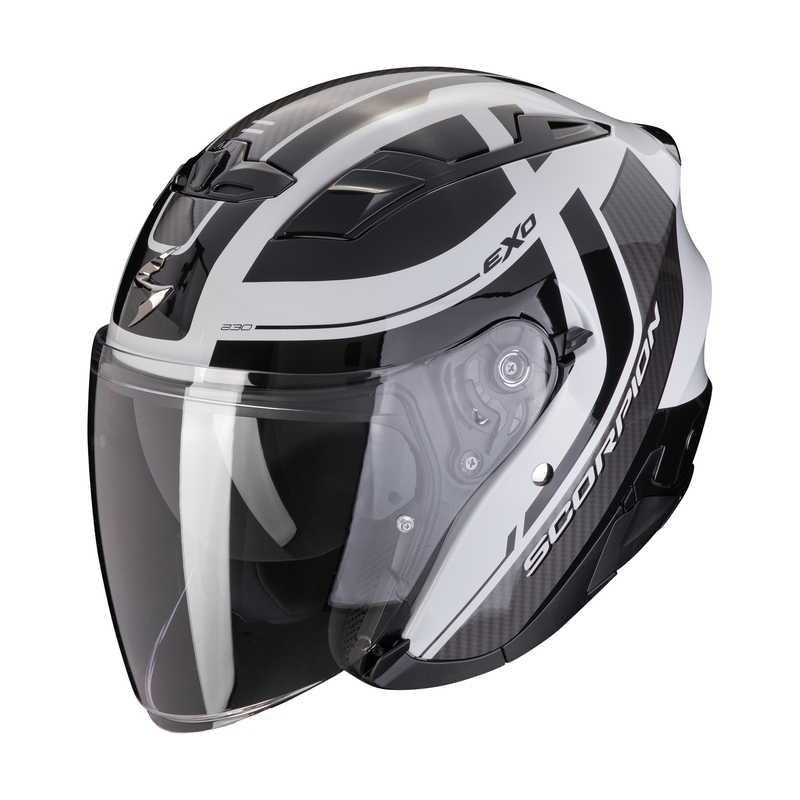 Casco moto aperto SCORPION EXO-230 PUL grigio-nero Saldi