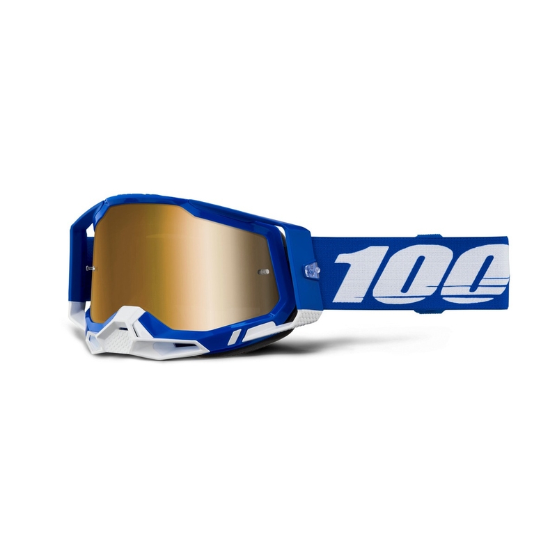 Occhiali da motocross 100% RACECRAFT 2 Plexi blu oro