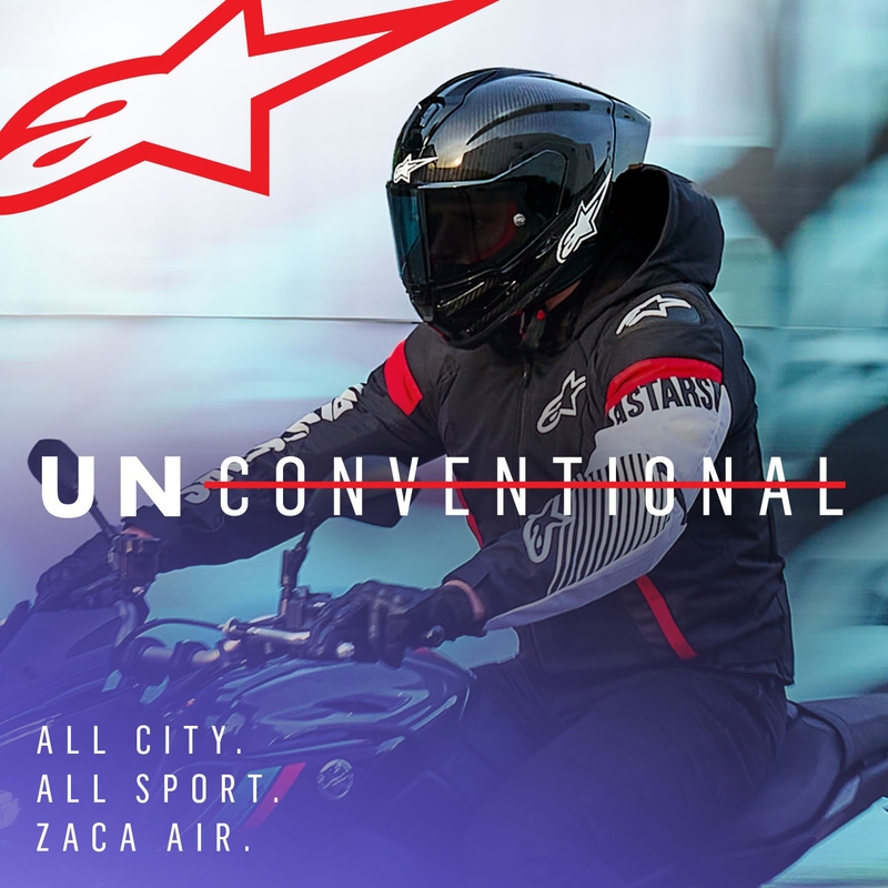 Giacca da moto impermeabile Alpinestars Zaca Air nero-bianco-rosso fluo